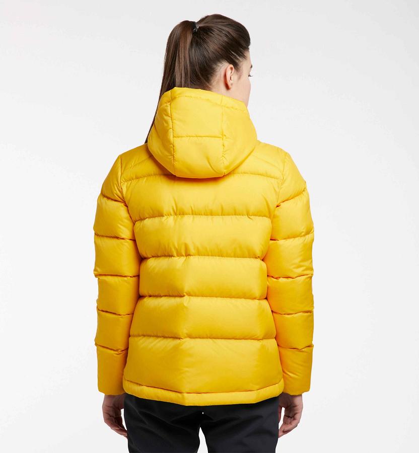 Haglöfs Womens Bield Down Jacket Yellow New Zealand 32097PYDT